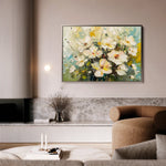 Floral 868 Canvas Art 18" x 24" / 45 x 60 cm / Black