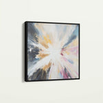 Abstract 869 Canvas Art 60 x 60 cm / Black