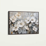 Floral 869 Canvas Art 60 x 40 cm / Black
