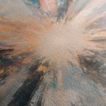 Abstract 870 Canvas Art 16" x 16" / 40 x 40 cm / Black