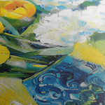 Floral 870 Canvas Art 18" x 24" / 45 x 60 cm / Black