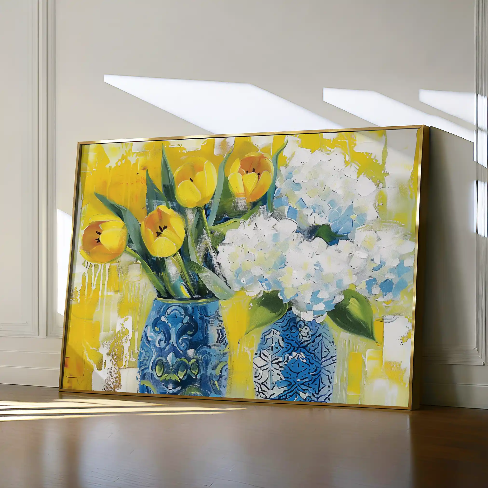 Floral 870 Canvas Art 60 x 40 cm / Black