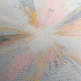 Abstract 871 Canvas Art 16" x 16" / 40 x 40 cm / Black