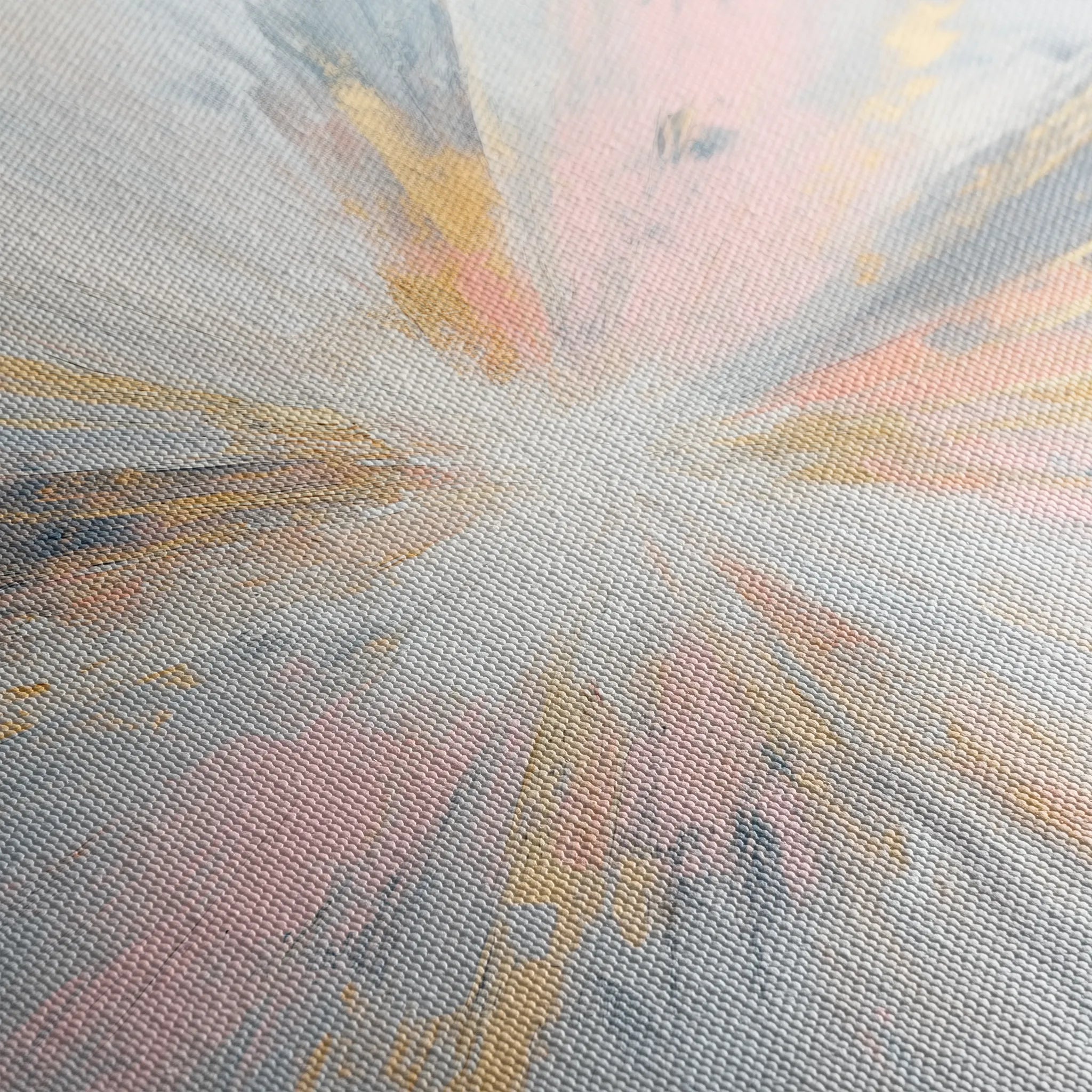 Abstract 871 Canvas Art 16" x 16" / 40 x 40 cm / Black