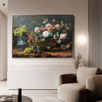 Floral 871 Canvas Art 18" x 24" / 45 x 60 cm / Black