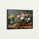 Floral 871 Canvas Art 18" x 24" / 45 x 60 cm / Black