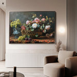 Floral 871 Canvas Art 60 x 40 cm / Black