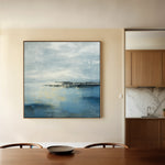 Abstract 872 Canvas Art 16" x 16" / 40 x 40 cm / Black