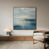 Abstract 872 Canvas Art 16" x 16" / 40 x 40 cm / Black