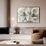 Floral 872 Canvas Art 18" x 24" / 45 x 60 cm / Black