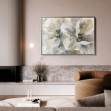 Floral 872 Canvas Art 18" x 24" / 45 x 60 cm / Black