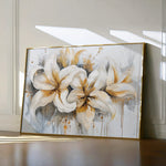 Floral 873 Canvas Art 18" x 24" / 45 x 60 cm / Black