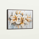 Floral 873 Canvas Art 18" x 24" / 45 x 60 cm / Black