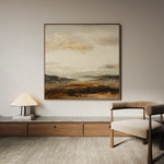 Abstract 874 Canvas Art 16" x 16" / 40 x 40 cm / Black