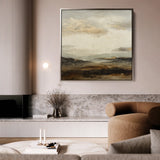 Abstract 874 Canvas Art 16" x 16" / 40 x 40 cm / Black
