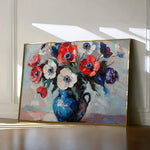 Floral 874 Canvas Art 18" x 24" / 45 x 60 cm / Black