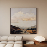 Abstract 875 Canvas Art 16" x 16" / 40 x 40 cm / Black
