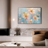Floral 875 Canvas Art 18" x 24" / 45 x 60 cm / Black