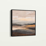 Abstract 876 Canvas Art 16" x 16" / 40 x 40 cm / Black