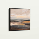 Abstract 876 Canvas Art 16" x 16" / 40 x 40 cm / Black