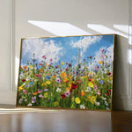 Floral 876 Canvas Art 18" x 24" / 45 x 60 cm / Black