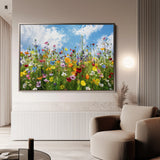 Floral 876 Canvas Art 18" x 24" / 45 x 60 cm / Black