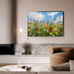 Floral 876 Canvas Art 18" x 24" / 45 x 60 cm / Black