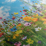 Floral 876 Canvas Art 18" x 24" / 45 x 60 cm / Black