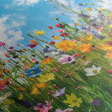 Floral 876 Canvas Art 18" x 24" / 45 x 60 cm / Black