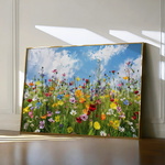 Floral 876 Canvas Art 60 x 40 cm / Black
