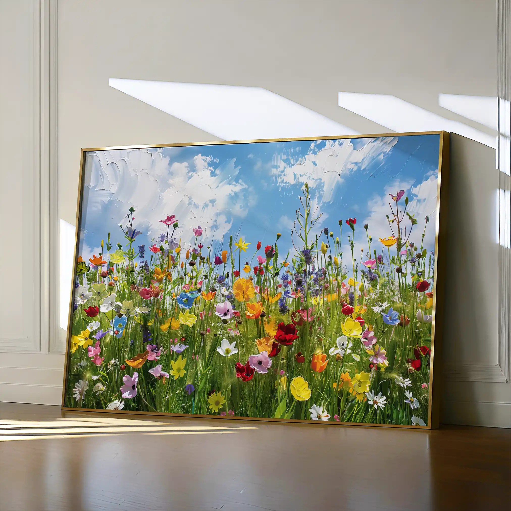 Floral 876 Canvas Art 60 x 40 cm / Black