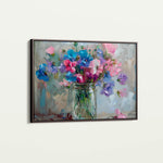 Floral 877 Canvas Art 18" x 24" / 45 x 60 cm / Black