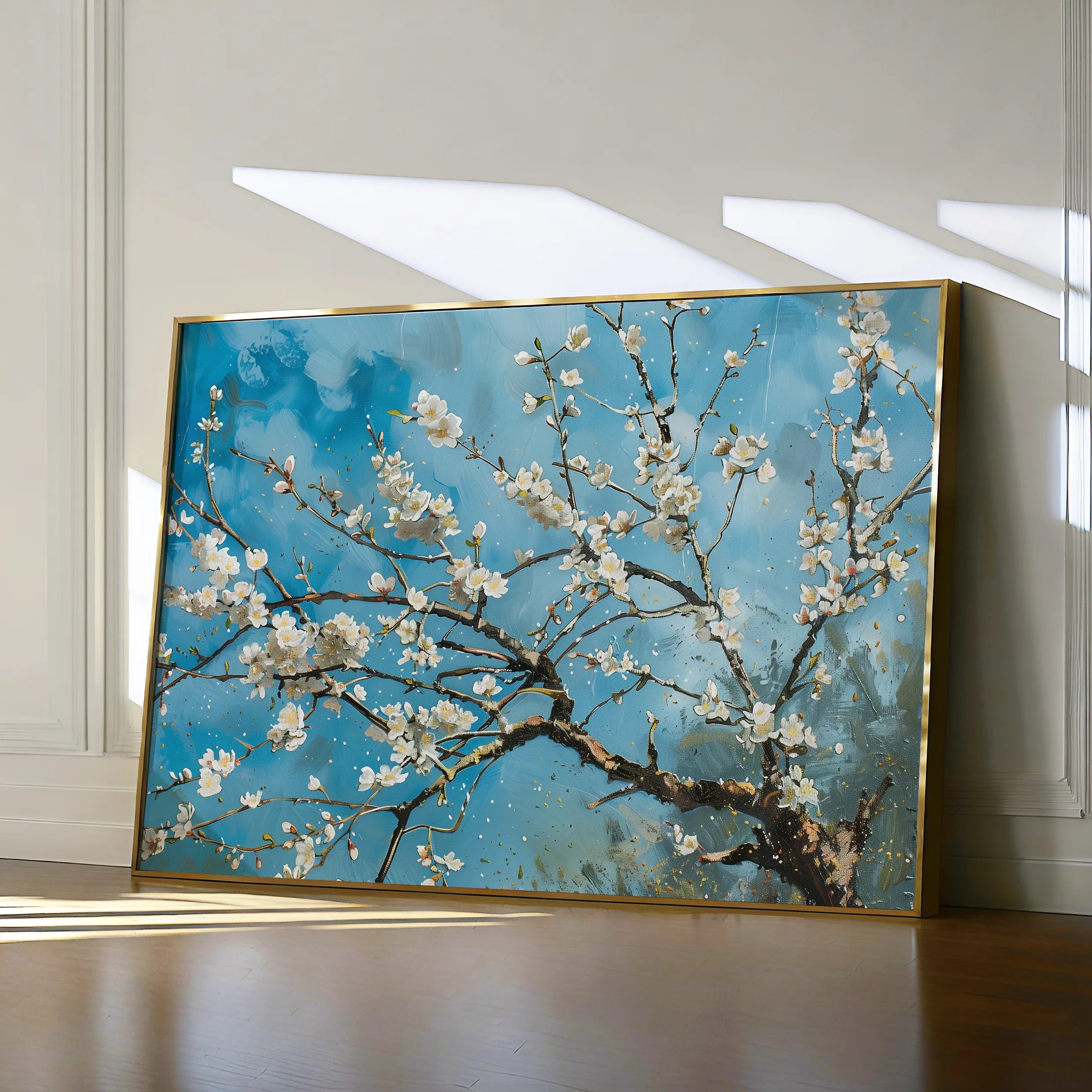 Floral 878 Canvas Art 18" x 24" / 45 x 60 cm / Black