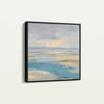 Abstract 879 Canvas Art 16" x 16" / 40 x 40 cm / Black