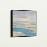 Abstract 879 Canvas Art 16" x 16" / 40 x 40 cm / Black