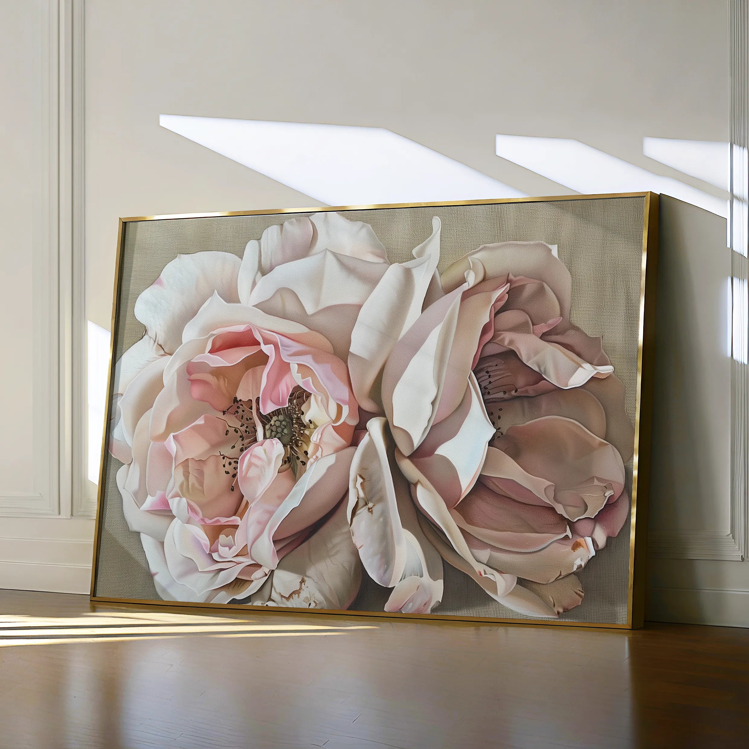 Floral 879 Canvas Art 18" x 24" / 45 x 60 cm / Black
