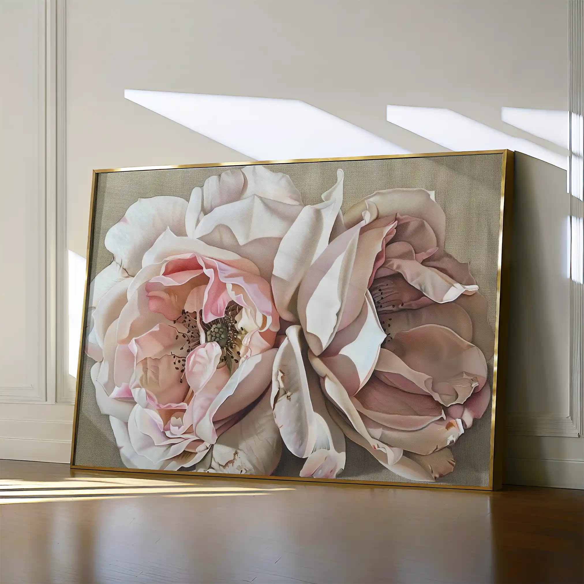 Floral 879 Canvas Art 60 x 40 cm / Black