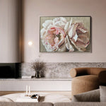 Floral 879 Canvas Art 60 x 40 cm / Black