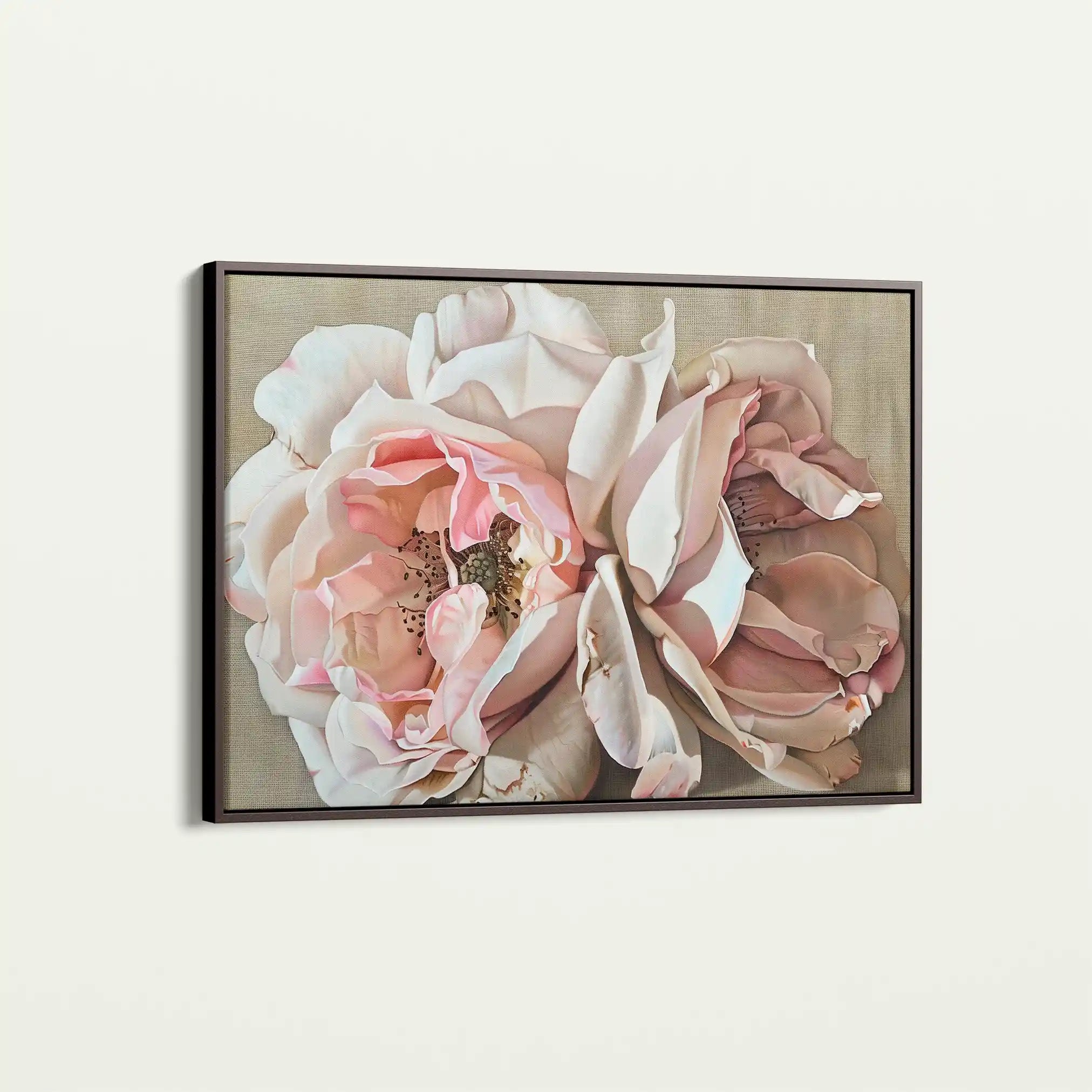 Floral 879 Canvas Art 60 x 40 cm / Black