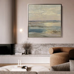 Abstract 880 Canvas Art 16" x 16" / 40 x 40 cm / Black