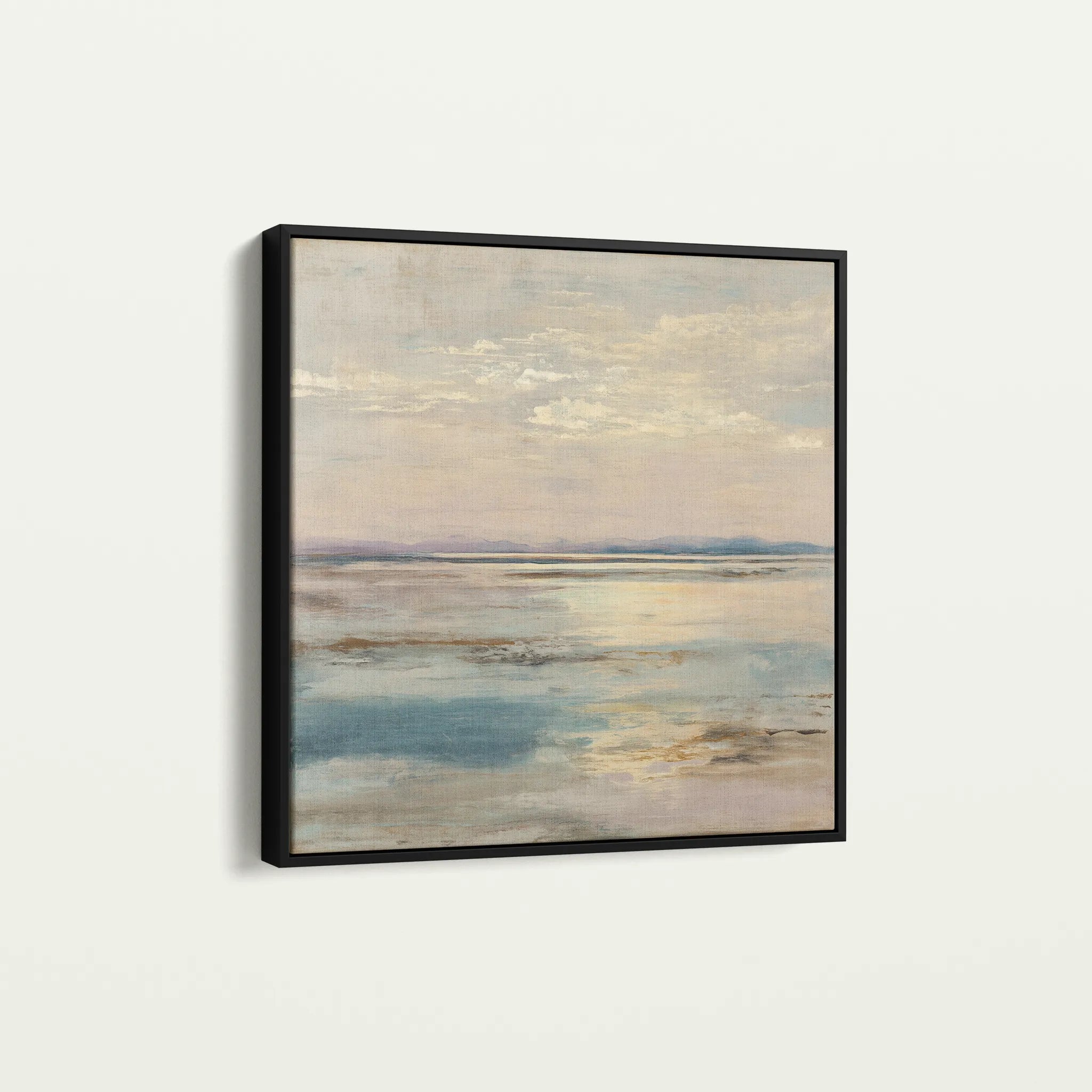 Abstract 880 Canvas Art 16" x 16" / 40 x 40 cm / Black