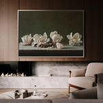Floral 880 Canvas Art 18" x 24" / 45 x 60 cm / Black