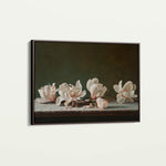 Floral 880 Canvas Art 18" x 24" / 45 x 60 cm / Black