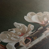 Floral 880 Canvas Art 18" x 24" / 45 x 60 cm / Black