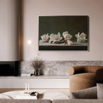 Floral 880 Canvas Art 60 x 40 cm / Black