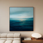 Abstract 881 Canvas Art 16" x 16" / 40 x 40 cm / Black