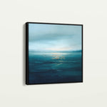 Abstract 881 Canvas Art 16" x 16" / 40 x 40 cm / Black