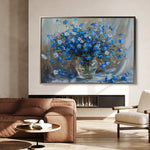 Floral 881 Canvas Art 18" x 24" / 45 x 60 cm / Black