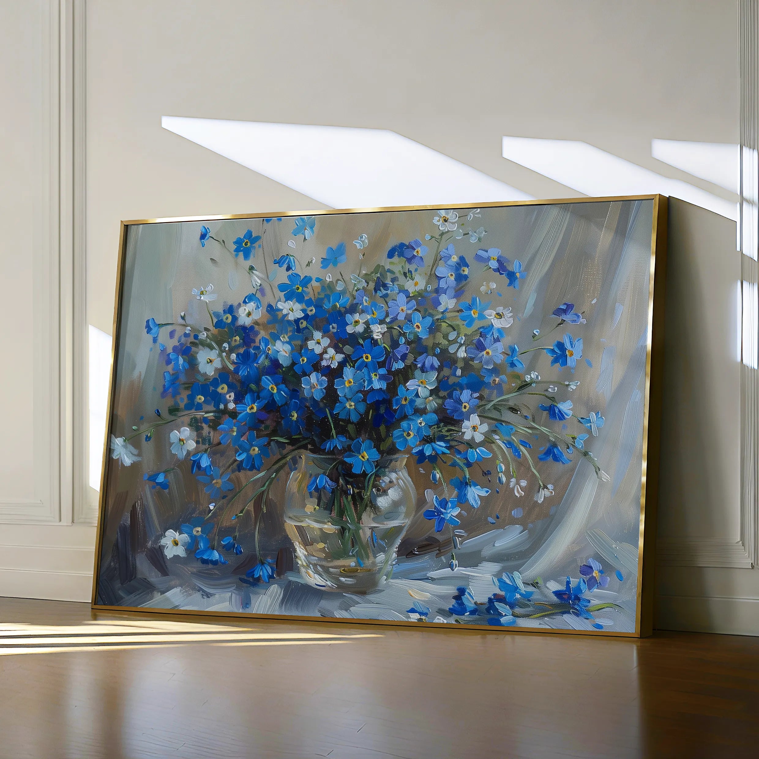 Floral 881 Canvas Art 18" x 24" / 45 x 60 cm / Black
