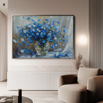 Floral 881 Canvas Art 18" x 24" / 45 x 60 cm / Black